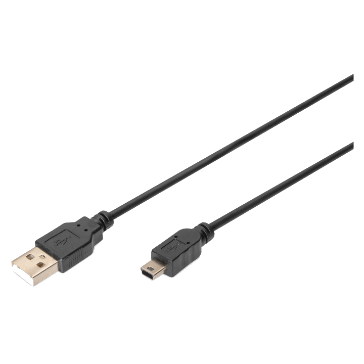 DIGITUS USB 2.0 Anschlusskabel, USB-A - Mini USB-B, 1,0 m