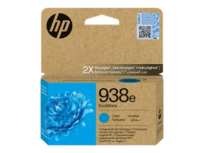 HP 938e EvoMore Cyan Original Ink Cart
