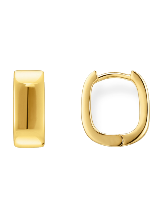Thomas Sabo CR743-413-39 Bold - Vergoldete Creolen in eckiger Form 13,4 mm Damen