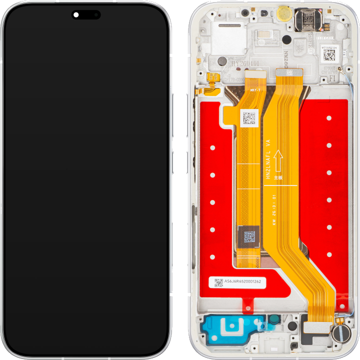 Touchscreen-Display Honor 600e / 600 Lite, mit Rahmen, Grau (Velvet Grey), Service Pack 0235ASUM