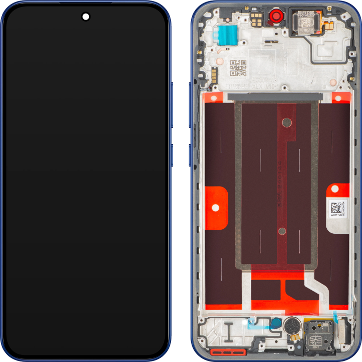 Touchscreen-Display Oppo F31 / A6 / A6 Pro 5G, mit Rahmen, Blau, Service Pack 621029000656