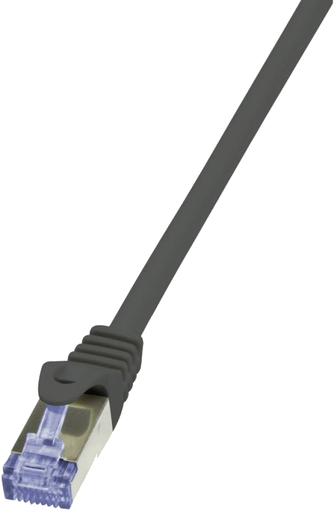 LogiLink Patchkabel PrimeLine, Kat.6A, S/FTP, 2,0 m, schwarz