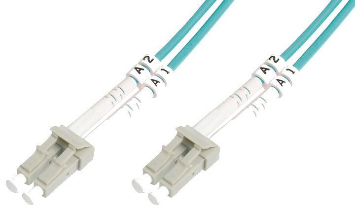 DIGITUS LWL Patchkabel, LC-Duplex - LC-Duplex, OM3, 3,0 m