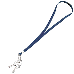 Schlüsselband,10 mm, inkl. Druck, dunkelblau