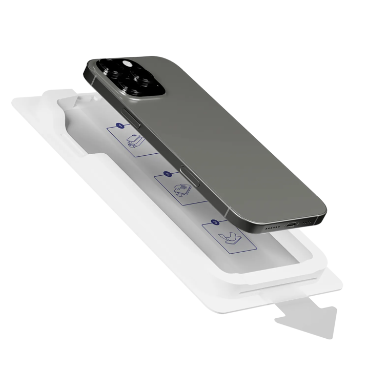 Shockguard EasyShield Privacy iPhone 17 Pro inkl. Positionierhilfe