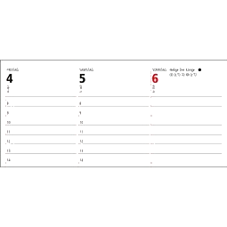 Geiger-Notes Tischkalender Signal Karton Bestseller, inkl. Digitaldruck