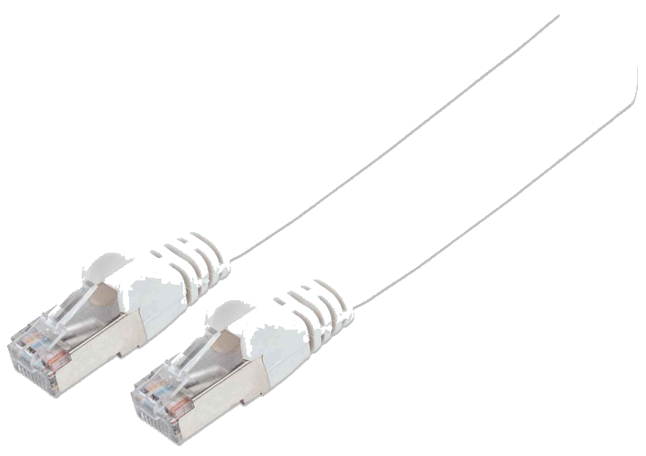 INTELLINET Patchkabel Cat6a-Stecker/Cat7-Rohkabel 2m weiß