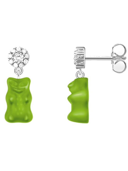 Thomas Sabo H2330-052-6 Ohrstecker mit grünen Goldbären silber Damen