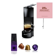 Krups XN1101 Essenza Mini Nespresso Kaffeemaschine Kapselautomat Weiß