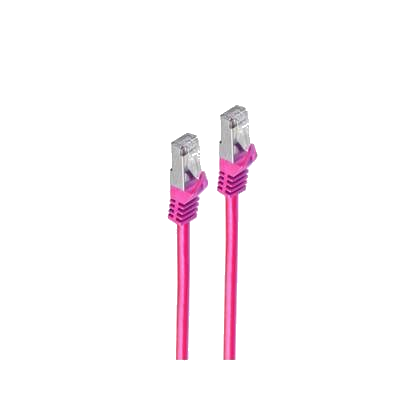 shiverpeaks Patchkabel, Kat. 6A, S/FTP, 1,0 m, magenta