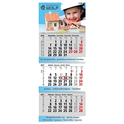 Block-Wandkalender mit Wire-O-Bindung 2027, 3 Block Kalender