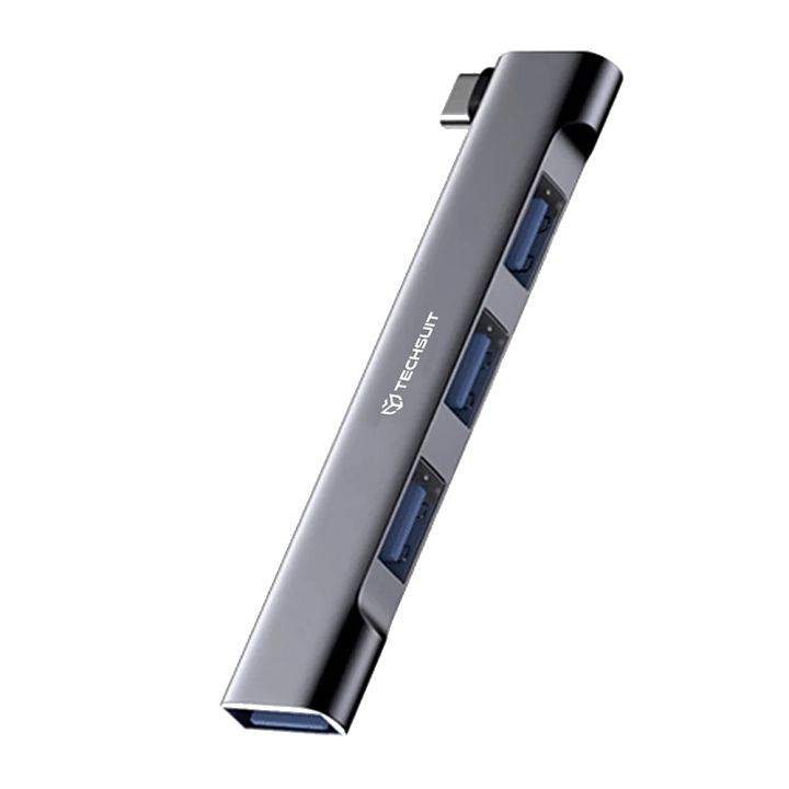 Hub USB-C Techsuit H13 ZenithDock, 4in1, Grau