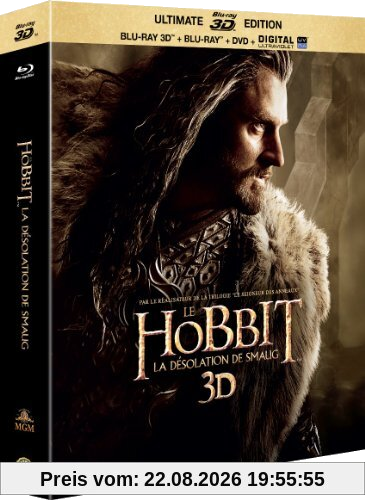 Le Hobbit - La désolation de Smaug - BLURAY 3D + 2D + DVD + DIGITAL HD Ultraviolet [Édition Ultimate - Blu-ray 3D + Blu-ray + DVD + copie digitale]