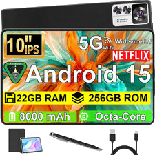 2026 Neu Gaming PAD Tablet 22GB RAM 256GB ROM Android 15 Tablet 1920*1200 3.5mm