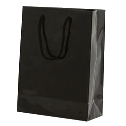 Papiertasche Paper, Groß, Schwarz