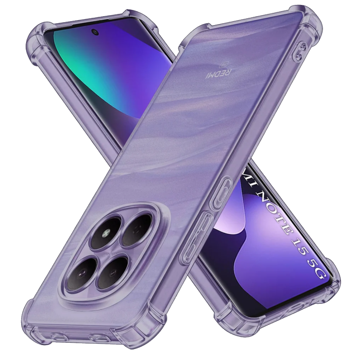Hülle für Xiaomi Poco M8 / Redmi Note 15 5G / Note 15 4G, Techsuit, Shockproof Clear, Rauchfarben