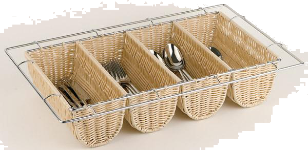 APS Besteckbehälter BUFFET GN 1/1, 4 Fächer, hellbeige