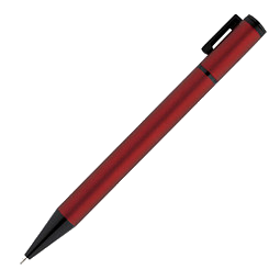 Metall-Drehkugelschreiber Ulm, blaue Mine, rot