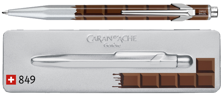 CARAN D, ACHE Druckkugelschreiber 849 SCHOKOLADE