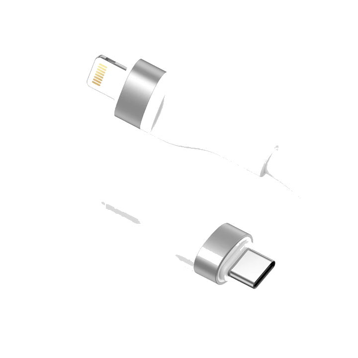 Daten- und Ladekabel USB-C - Lightning Lito LD02CL, 30W, 1.2m, Weiß