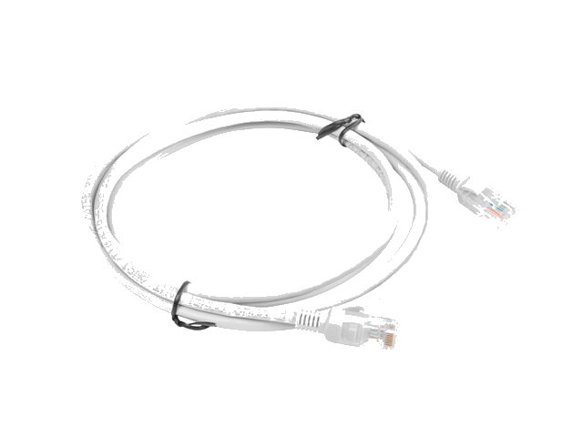 LANBERG Patchkabel CAT.5E UTP 2,0m Fluke Zertifikat grau
