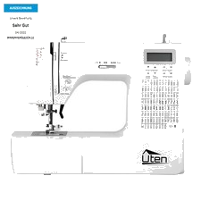 Uten 2685A Nähmaschine LED mit 200 Stickmuster Profi Freiarm Computernähmaschine