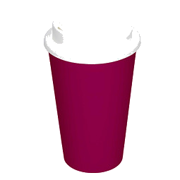 Trinkbecher Coffee-Time, 350 ml, Berry