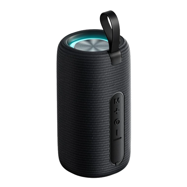 Tragbarer Bluetooth-Lautsprecher McDodo BS-1410, 2 x 5W, RGB, wasserdicht, Schwarz
