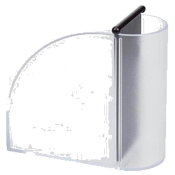 Zettelbox Pintu, schwarz/transparent