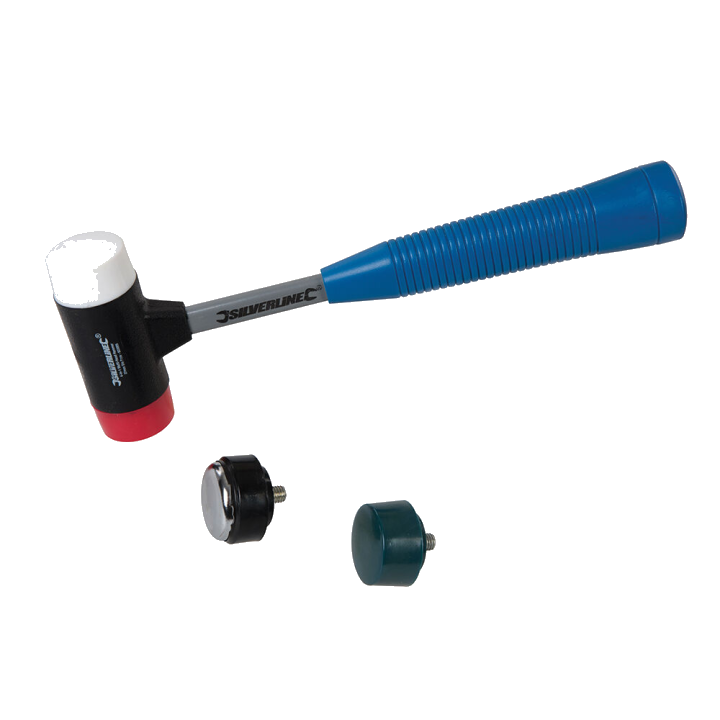 Universal Hammer mit vier auswechselbaren Schlagflächen Ø 37 mm Schonhammer