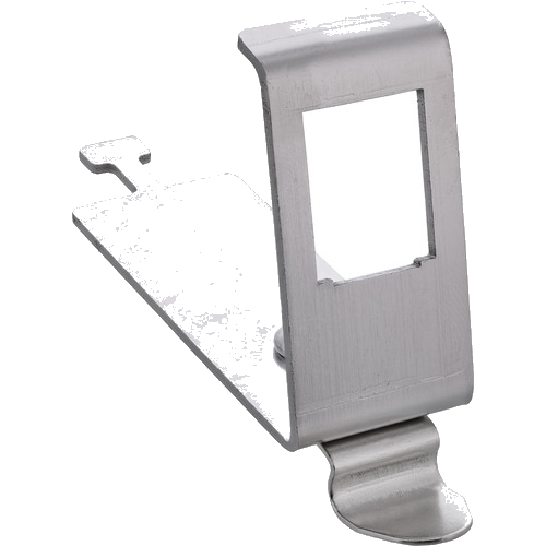 InLine® Keystone SNAP-In Metall-Modulhalter, 1-fach für Hutschiene, mit Lasche
