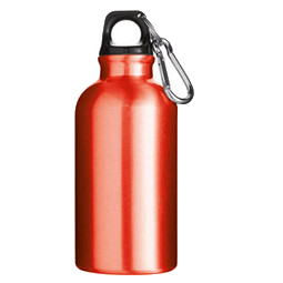 Trinkflasche Outdoor, 400 ml, Rot-Metallic