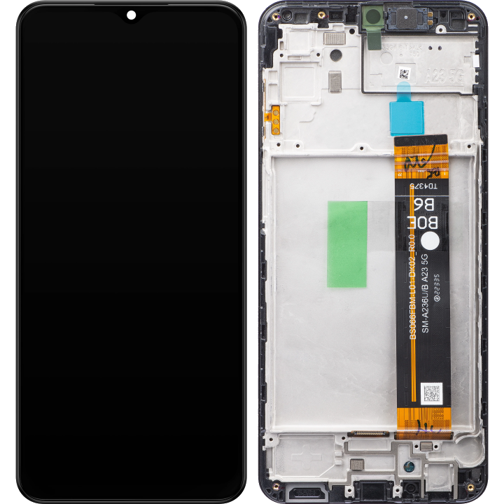 Display / Touchscreen für Samsung Galaxy A23 5G A236 | mit Rahmen | Schwarz | Service Pack