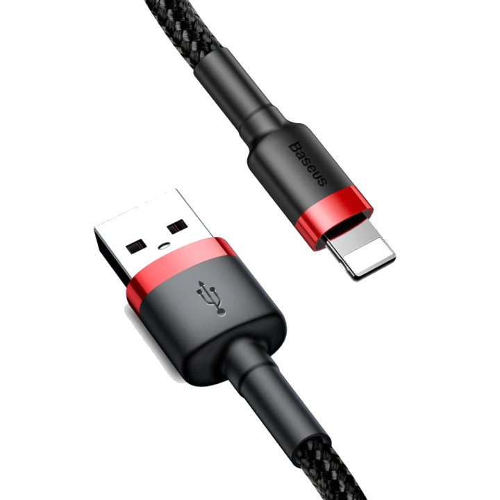 Baseus Cafule USB-A auf Lightning Kabel 18W 0.5m | Rot | Nylon