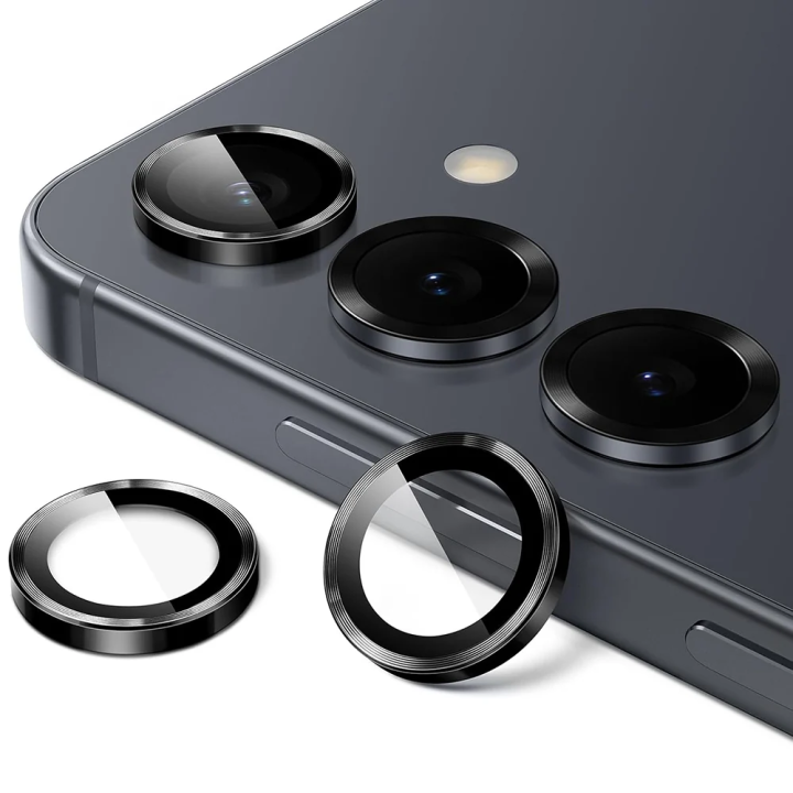 Schutzfolie Lito S+ für die Rückkamera des Samsung Galaxy S26 Plus S947 / S26, gehärtetes Glas, Schwarz