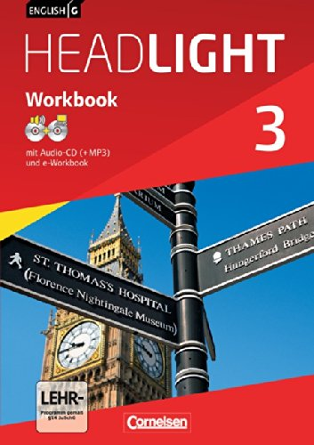 English G Headlight 3: 7. Schuljahr. Workbook mit e-Workbook und Audio / Sydney Thorne, Gwen Berwick