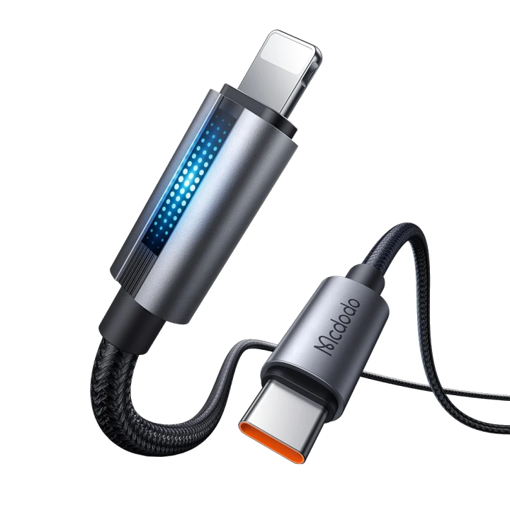 USB-C - Lightning Lade- und Datenkabel McDodo CA-5710, 36W, 1.2m, Schwarz