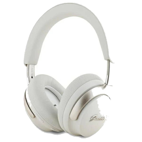 Handsfree Bluetooth Guess Metal Script Logo, A2DP, ANC, Beige