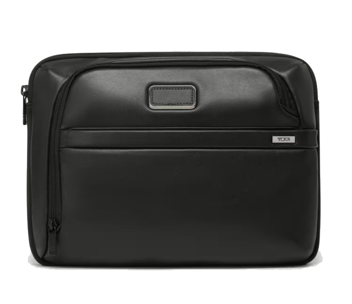 Tumi Alpha Leder-Mittelgroße 13" Laptop-Hülle, Black