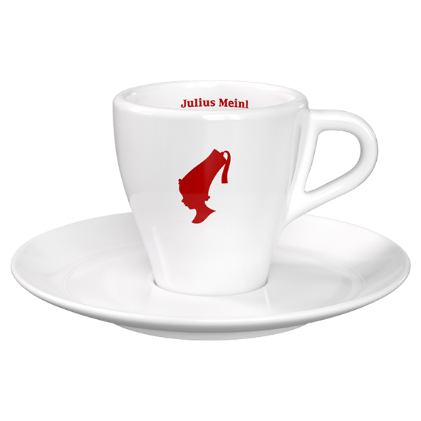 Julius Meinl Logo Espresso Tasse mit Untertasse