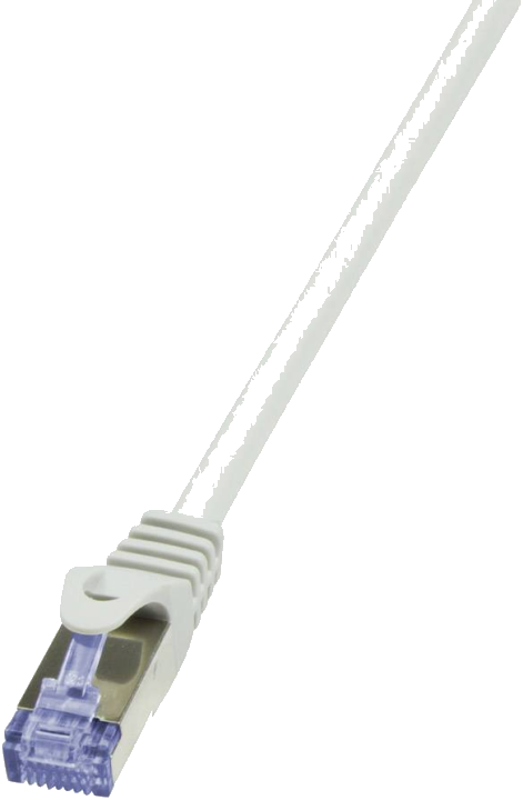 LogiLink Patchkabel PrimeLine, Kat. 6A, S/FTP, 0,5 m, grau