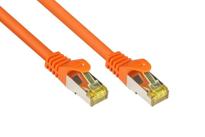 Good Connections Patchkabel m. Cat.7 Rohkabel orange 0,5m