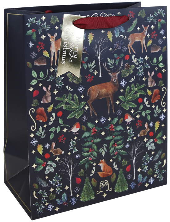 Clairefontaine Weihnachts-Geschenktüte , Weihnachtswald,