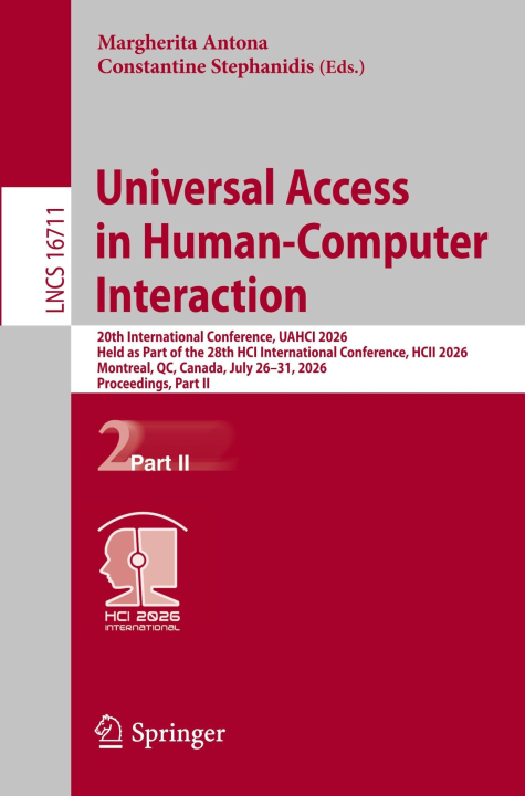 Universal Access in Human-Computer Interaction