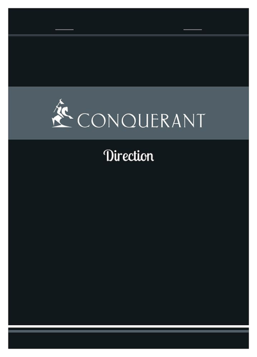 CONQUERANT SEPT Notizblock Direction, mit Klammerheftung