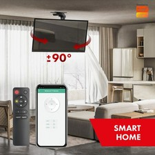 TV-Deckenhalterung Elektrische Fernseherhalterung 43-86" VESA 800x400 Schwarz