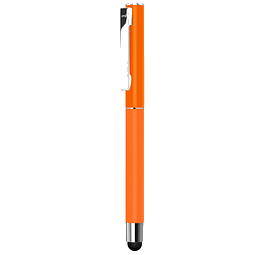 uma® Metall-Rollerball Straight, schwarze Mine, orange