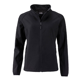 JAMES & NICHOLSON Damen Softshell-Jacke Promo, schwarz, L