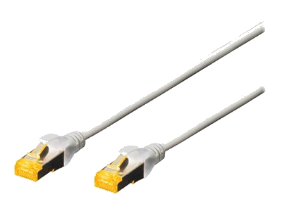 DIGITUS Patchkabel, Kat. 6A, S/FTP, 0,25 m, grau