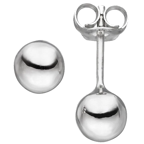 Ohrstecker Kugel 6 1 mm 925 Sterling Silber Ohrringe Kugelohrstecker